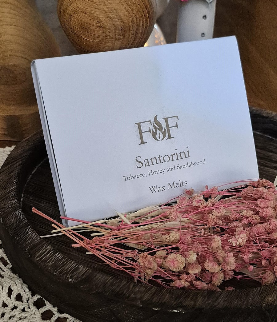 12 Tobacco, Honey & Sandalwood Wax Melts - Handmade Gift Box - Masculine Scent