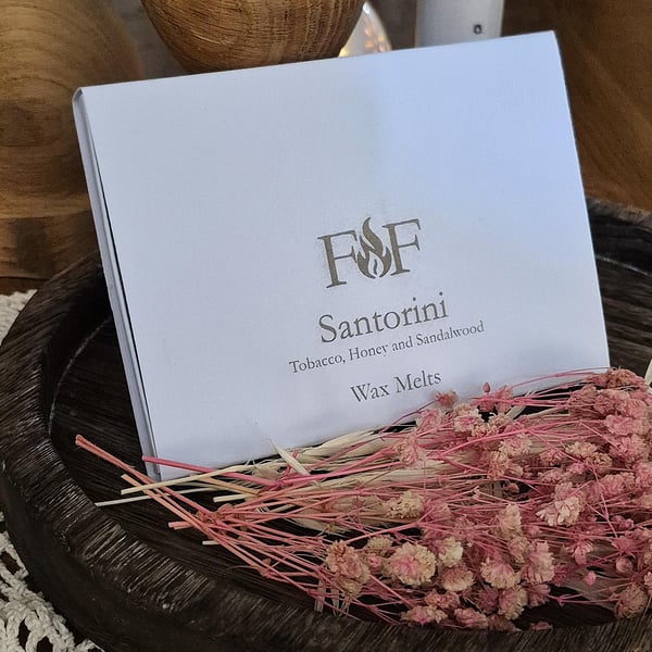 12 Tobacco, Honey & Sandalwood Wax Melts - Handmade Gift Box - Masculine Scent