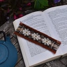 Fair Isle Knitted Bookmark, Shetland Wool