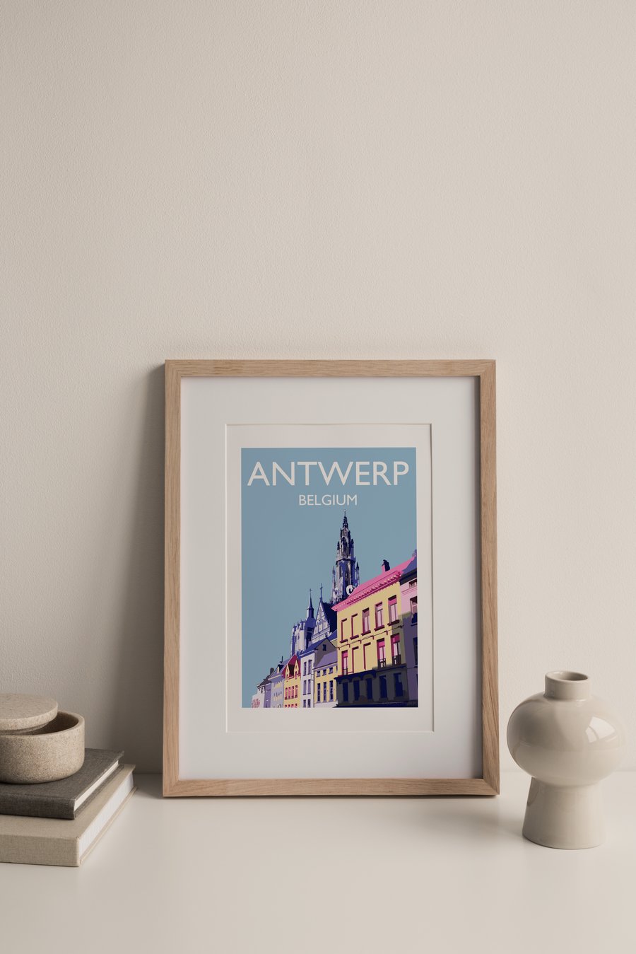 Antwerp, Belgium Giclee Travel Print (unframed)