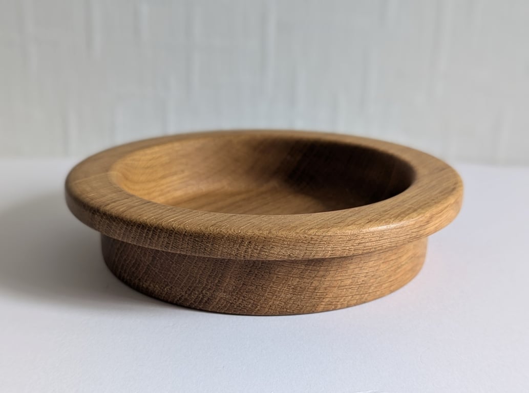 Natural Oak rimmed wood bowl