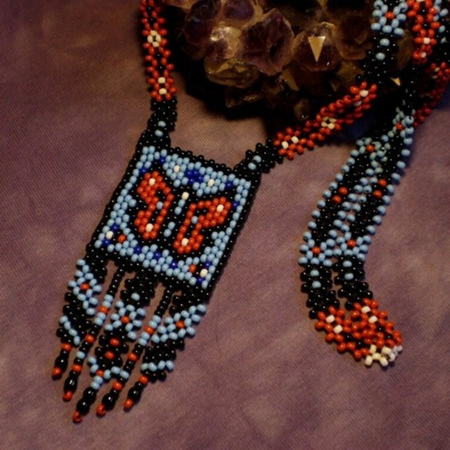 Butterfly spirit beaded necklace
