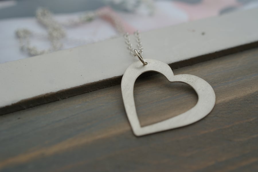 Cutout Heart Necklace
