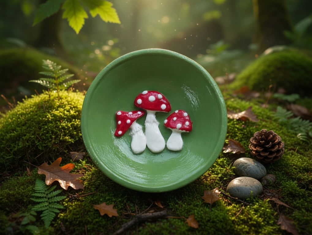 The Enchanted Toadstool Trinket Dish
