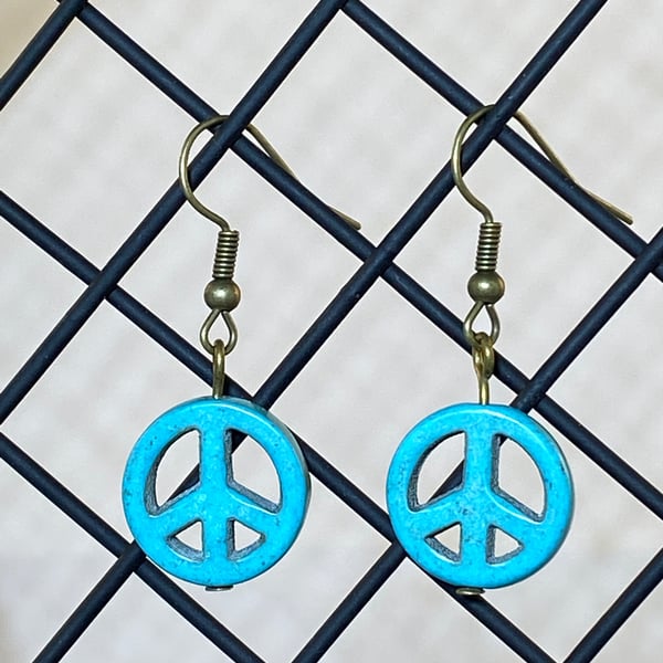 Blue CND earrings 