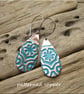 Patterned copper earrings - Image 1