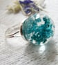 Real Flower Botanical Ring - Gypsophila Baby's Breath - Image 1