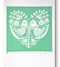 Love Birds - green - Image 4