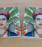Marble 'Frida Kahlo' Coasters
