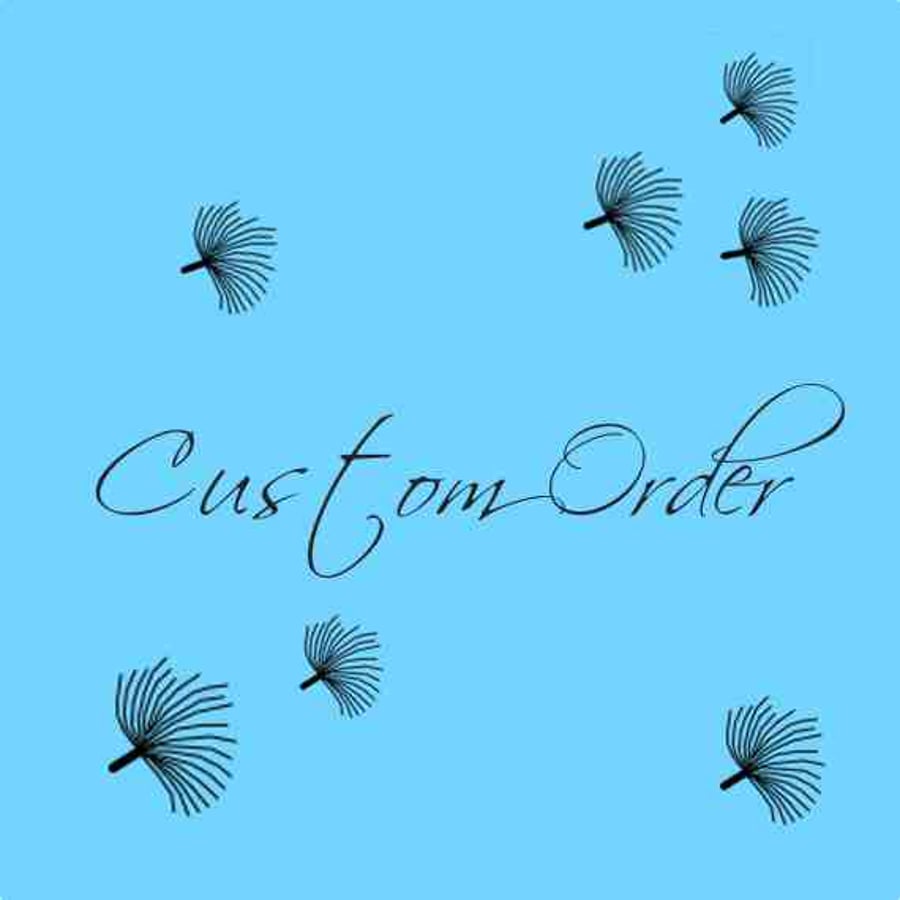 CUSTOM ORDER - Hand stamped star decoration