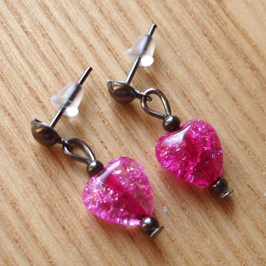 Heart Stud Earrings