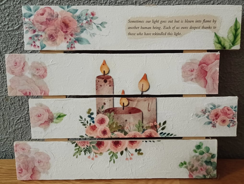 Wall Hanging Collage - Friendship's Flame