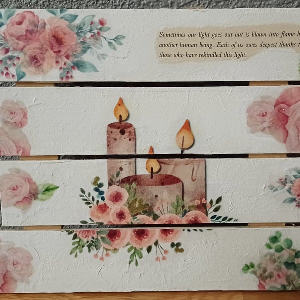 Wall Hanging Collage - Friendship's Flame