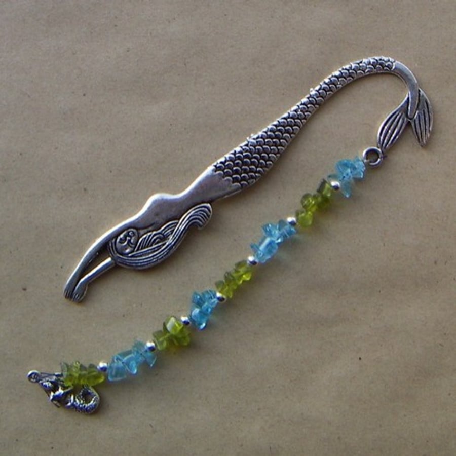 Mermaid beaded bookmark