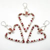 Heart Decorations, Set of Three Hearts, Christmas Hearts, Christmas Decorations