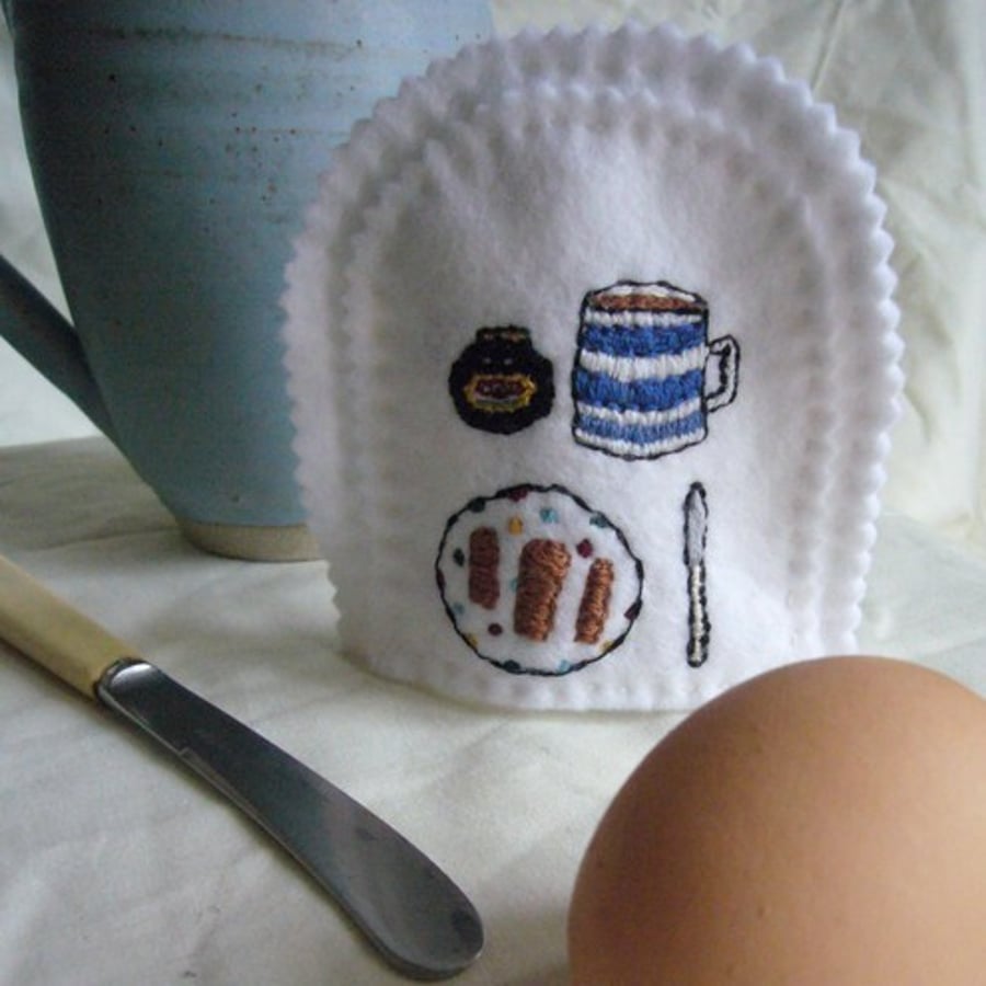 Hand Embroidered Egg Cosy