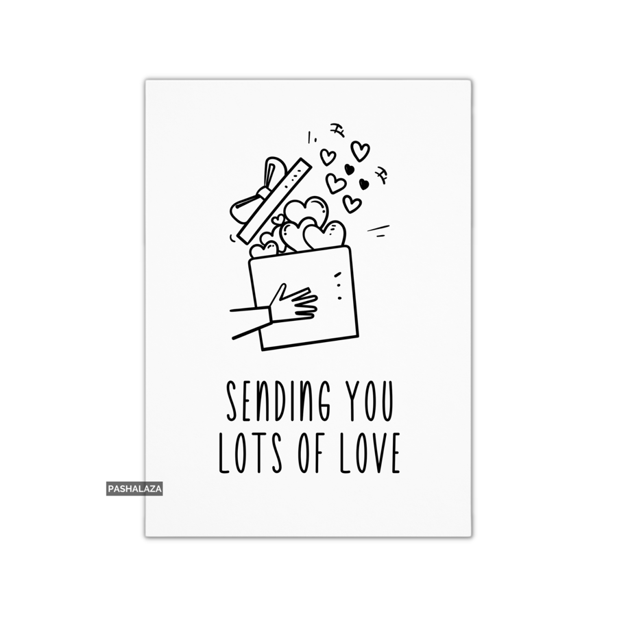 Novelty Greeting Card For Any Occasion - Lots Of Love