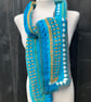 Unisex Autumn Skies Handmade Scarf  - Image 2