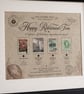 Personalised Retirement Gift -Framed Vintage Stamp Print 