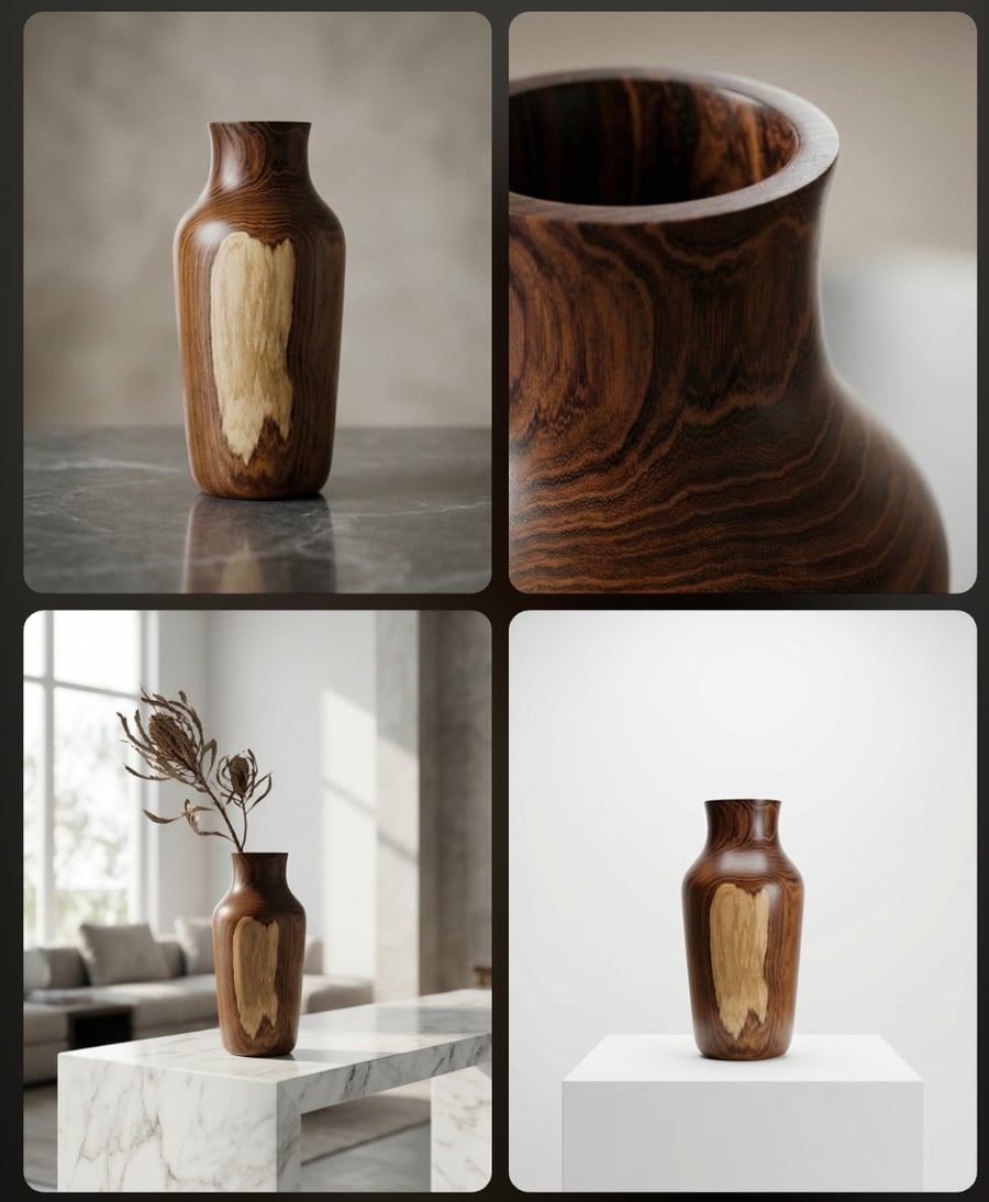 Beautiful unique Laburnum vase 