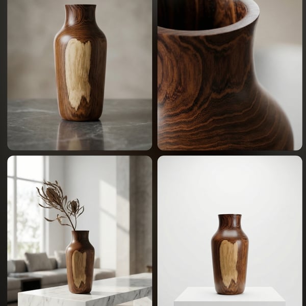 Beautiful unique Laburnum vase 