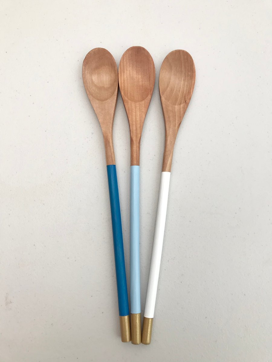 Hand painted wooden spoons