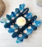 Woven Fused Glass Dish - Ocean Waves Trinket Bowl Thoughtful Gift - Image 3