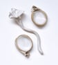 Handmade Ivory Ceramic Calla Lily Worry Stone - Cream Pocket Hug Gift Set