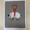 Flying sheep card