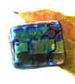 Patchwork  Brooch 101 Dichroic Fused Glass Handmade  - Image 7