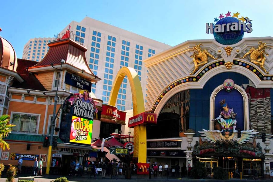 Harrah's Resort Hotel Las Vegas America Photograph Print