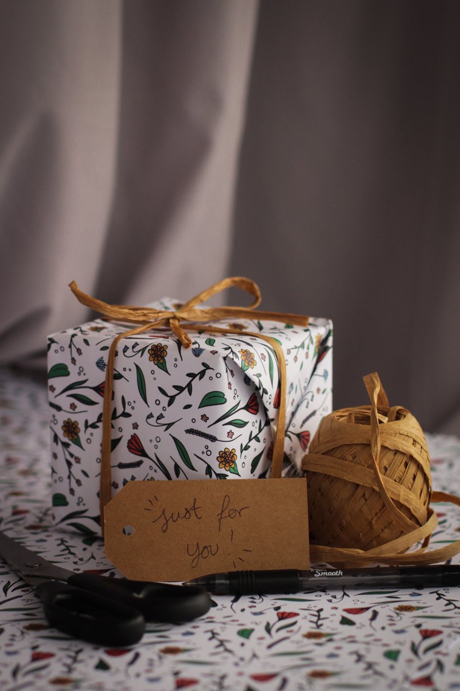 Floral Gift Wrap