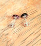 Red Abalone Studs, Small Paua Shell Earrings, Sterling Silver Jewellery - Image 4