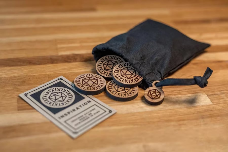 Inspiration Tokens - accessories for D&D players