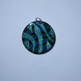 ‘Oceania’ pendant in enamelled copper 156