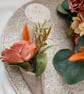 Burnt Orange Sunset Brides Bouquet and Buttonhole  - Image 5