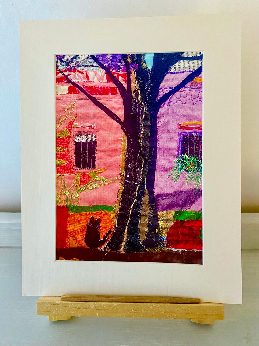 Below the jacaranda tree, original at print