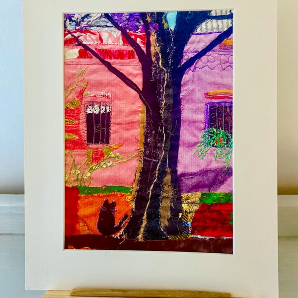 Below the jacaranda tree, original at print