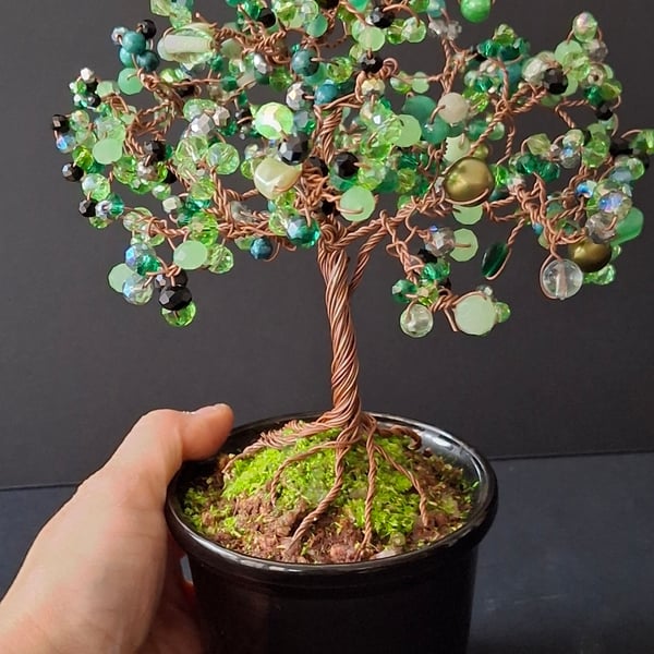  Wire Wrapped Bonsai Tree 