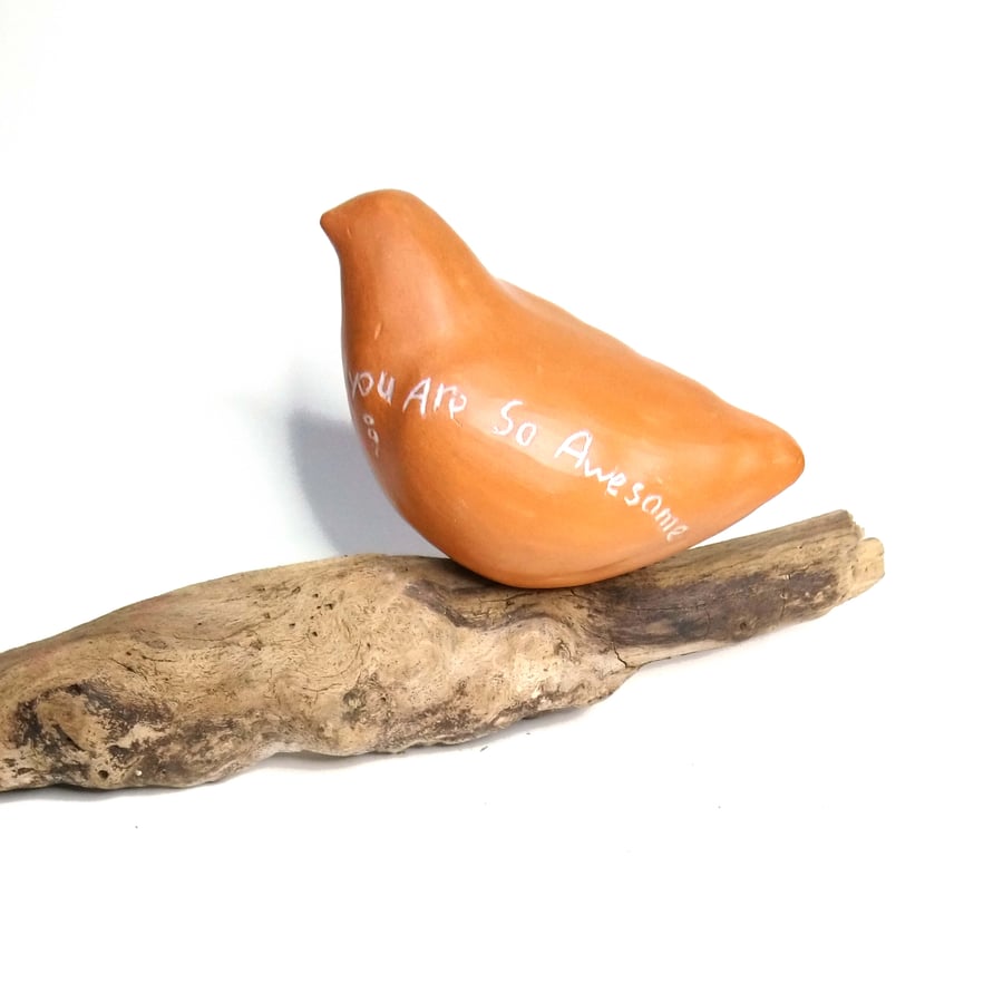 Bird sculpture stress relief and good vibes