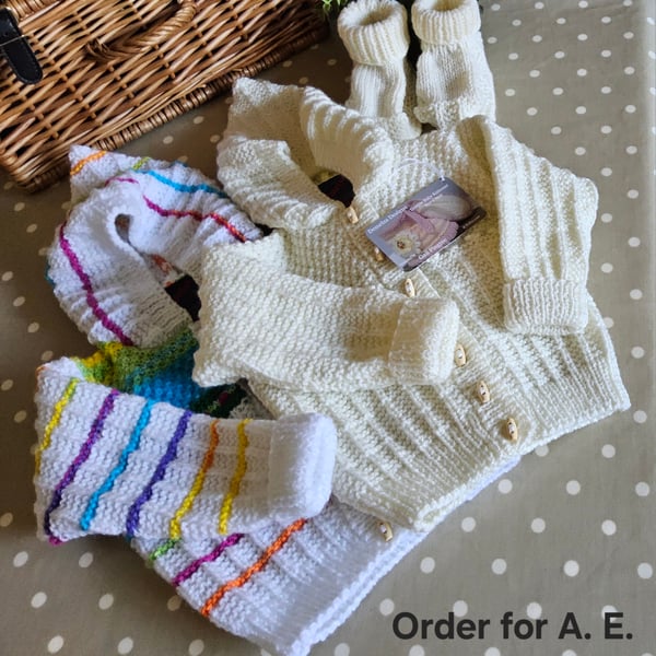 Jackets & Booties Special Order for A. E.
