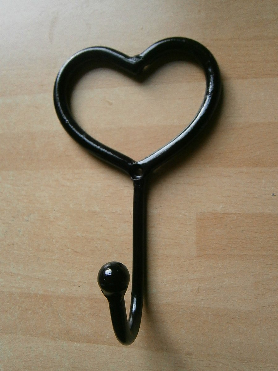 Heart Hook.................Wrought Iron (Forged Steel) Hand Made