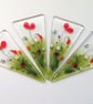 Fused Glass Flower Pot Stake: Hand-Cut Patio Planter Decoration - Image 10