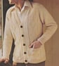 Vintage Knitting Pattern 185: SUNBEAM, Man’s Aran Patterned Cardigan - Image 2