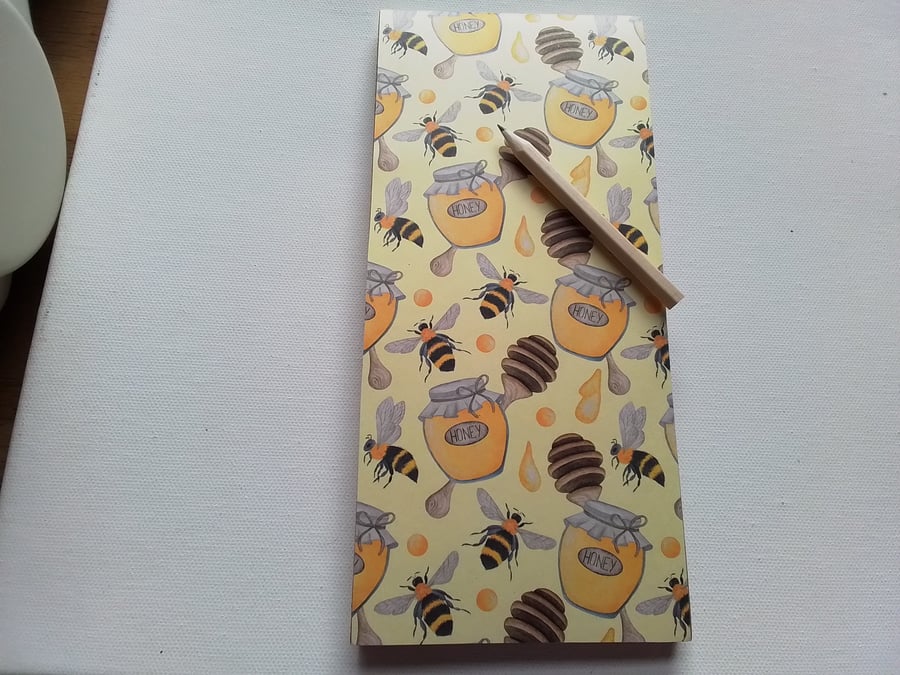 Shopping list pad. Bumble bees. Ref 161