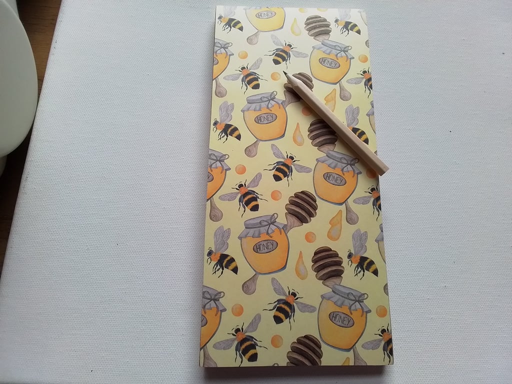 Shopping list pad. Bumble bees. Ref 161