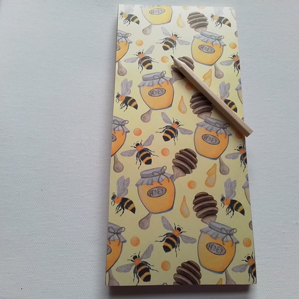 Shopping list pad. Bumble bees. Ref 161