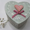 Heart-shaped trinket box
