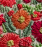 Embroidered Heart with flowers. - Image 4