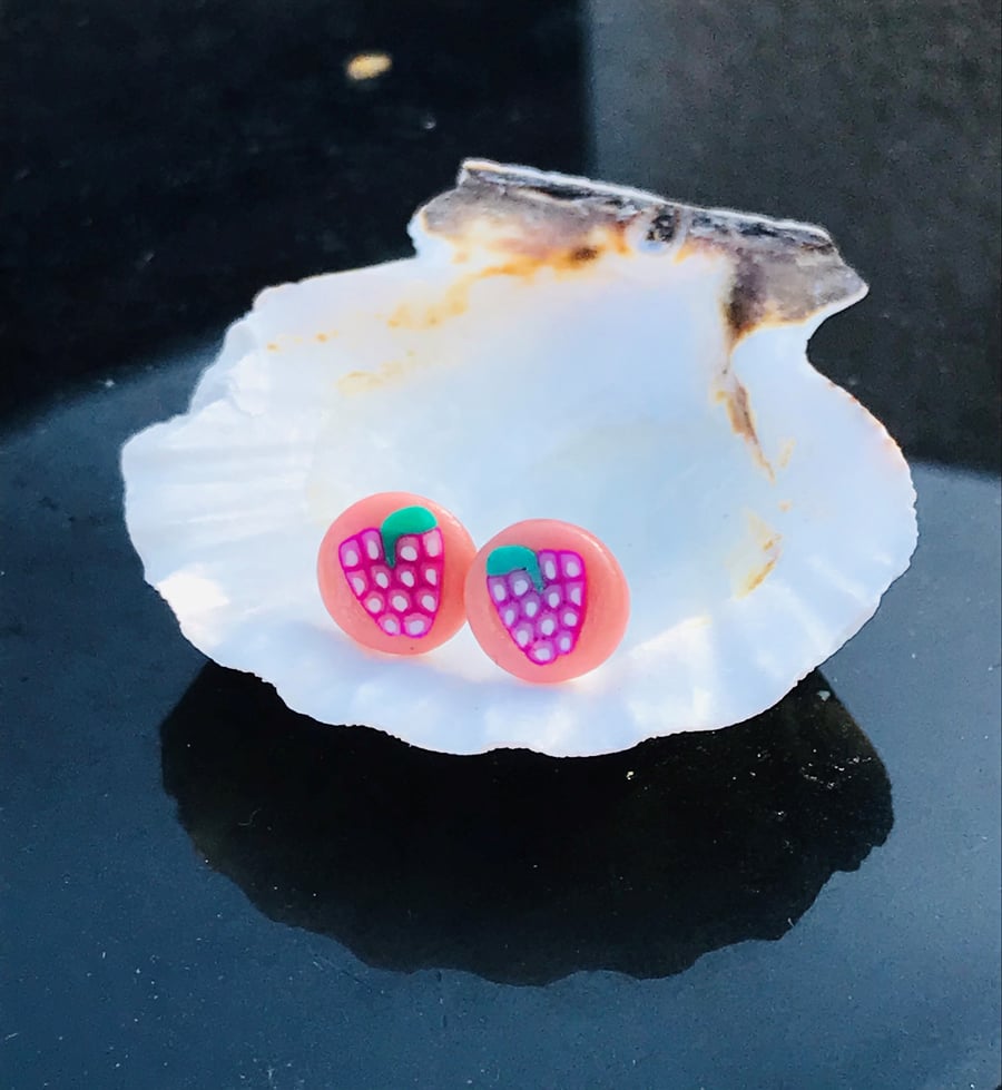 Grape Expectations fruity summer stud earrings